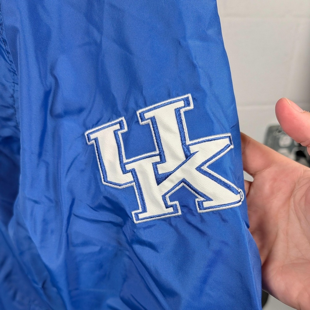Kentucky Wildcats Jacket Mens XL Blue NCAA Basketball‎ Starter Pullover V Neck - Picture 3 of 14